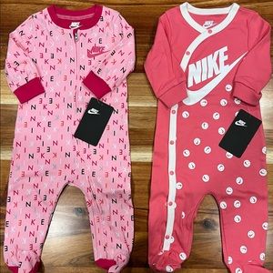 NWT Nike Baby Girl Footed Sleep & Plays (6M)